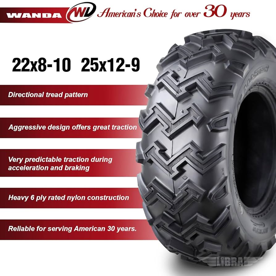 ウイポ9 Amazon.com: WANDA Set 4 ATV tires 22x8-10 22X8X10 Front
